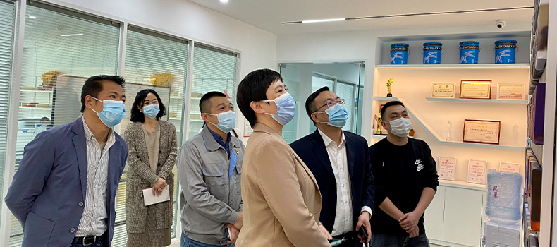 Leaders of torch high tech Zone visited TALENTMATS to help enterprises with epide